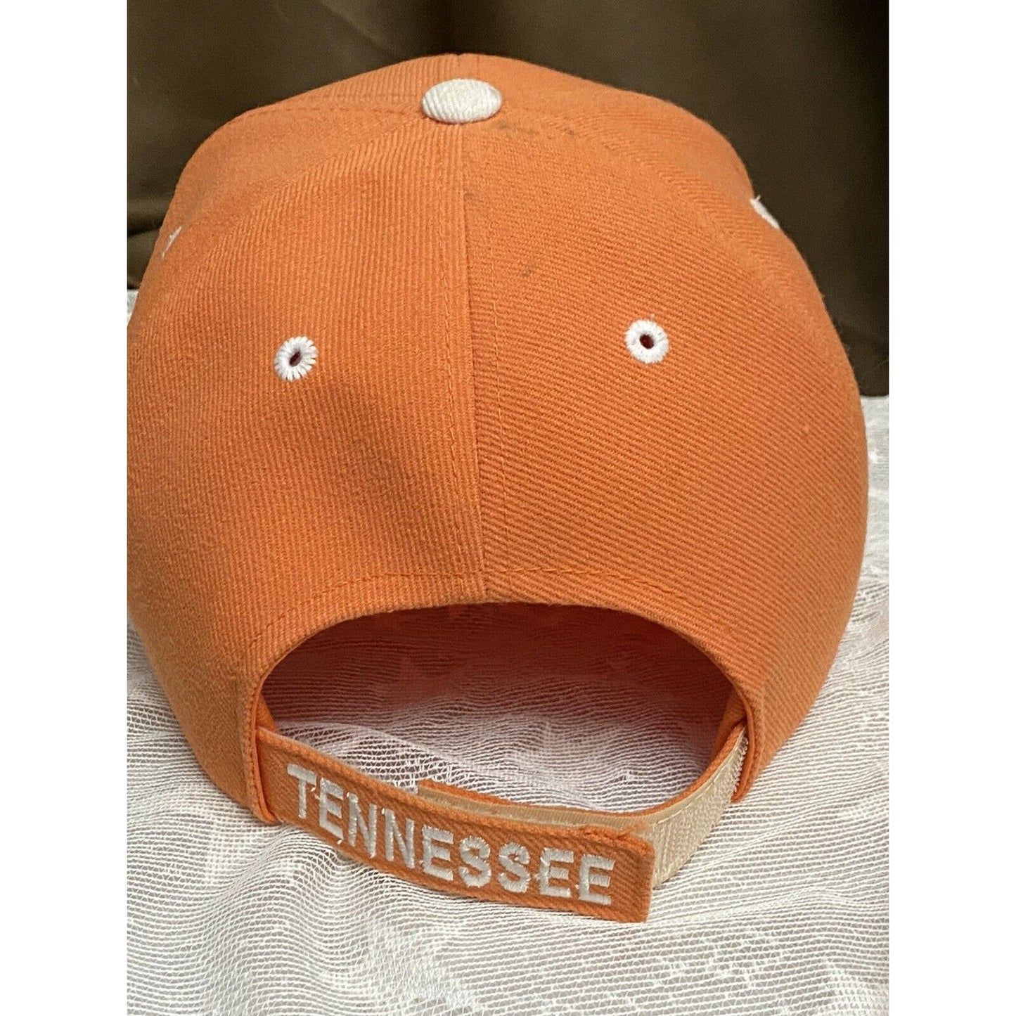 Tennessee Orange & White Embroidered T Spellout  Hat