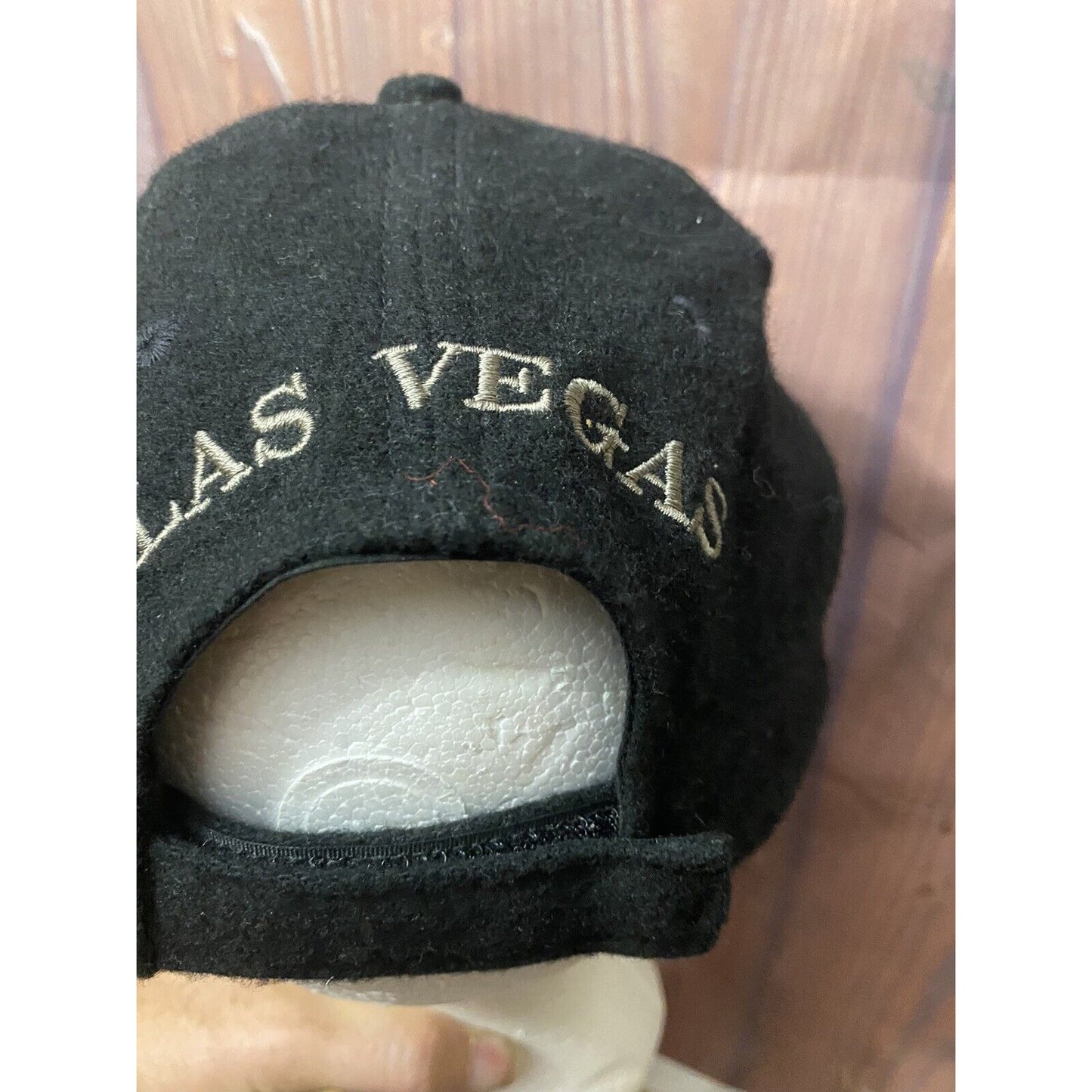 Planet Hollywood LAS VEGAS Pewter Logo Adjustable Hat Cap Wool Blend 1995