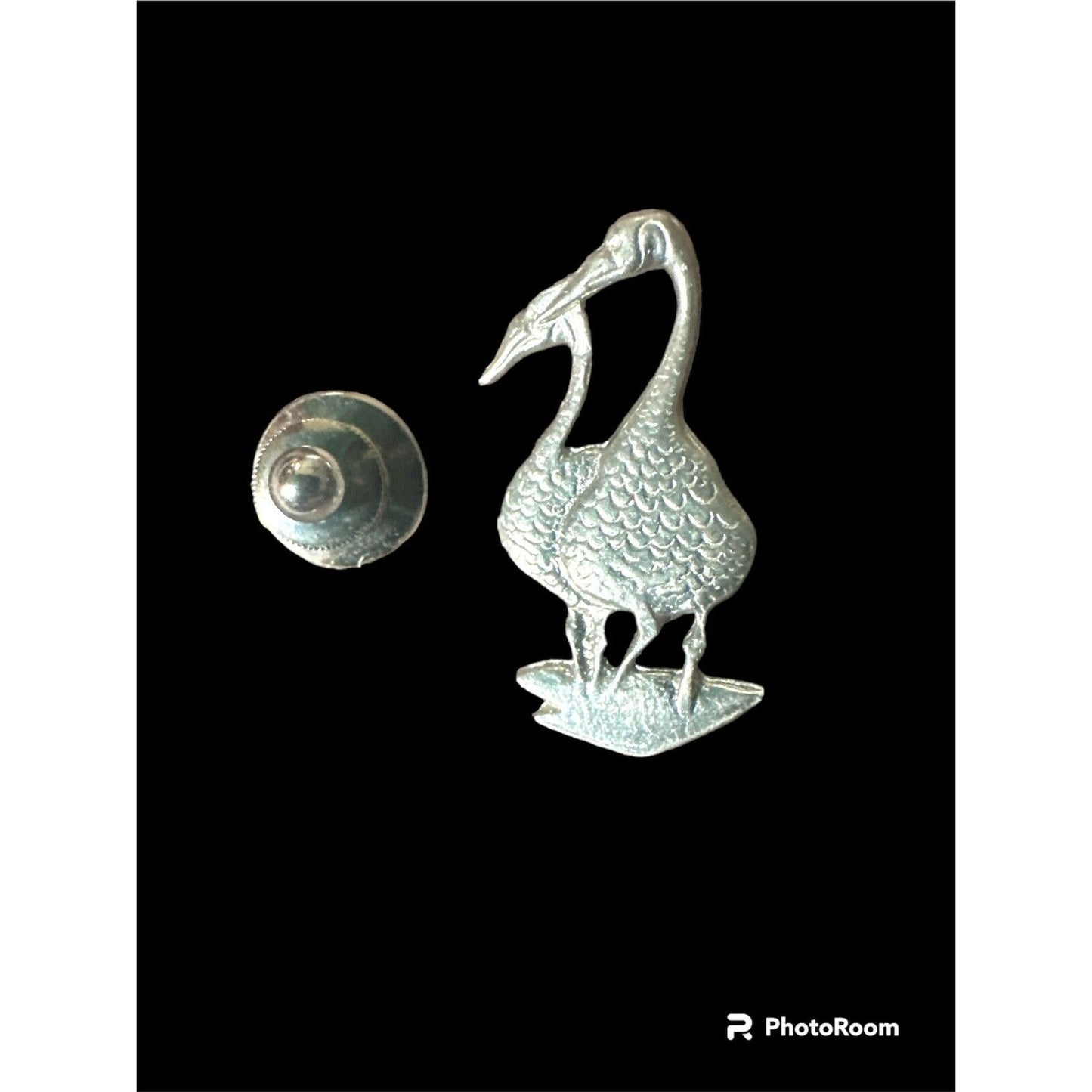 Kirk Stieff Pewter Geese P Buckley Moss Society Moss 87 Pin Tie Tac Tack