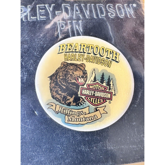 Harley Davidson Beartooth Vest Pin Billings Montana HD New