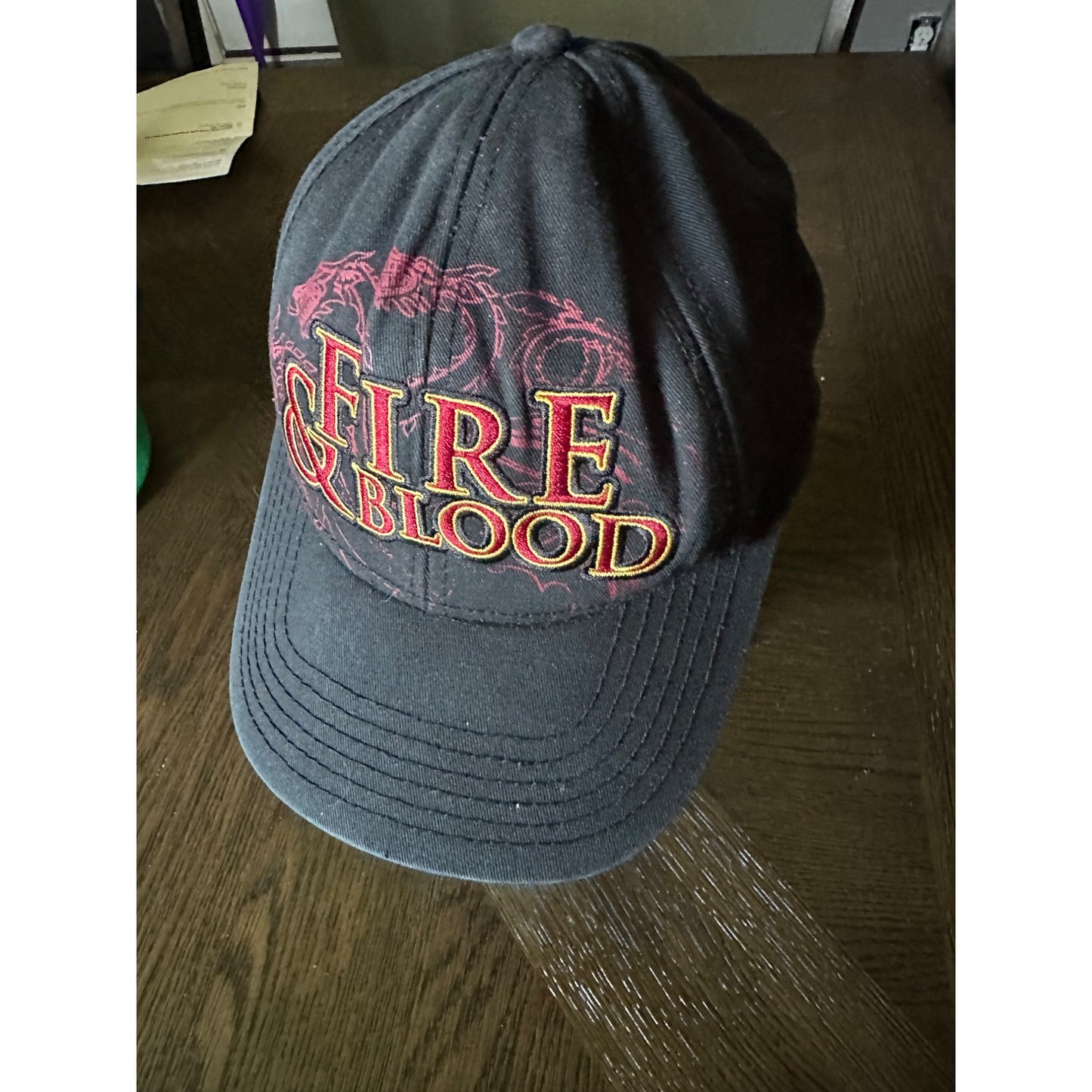 Game Of Thrones "Fire & Blood" Targaryen Snapback Hat 2014 HBO