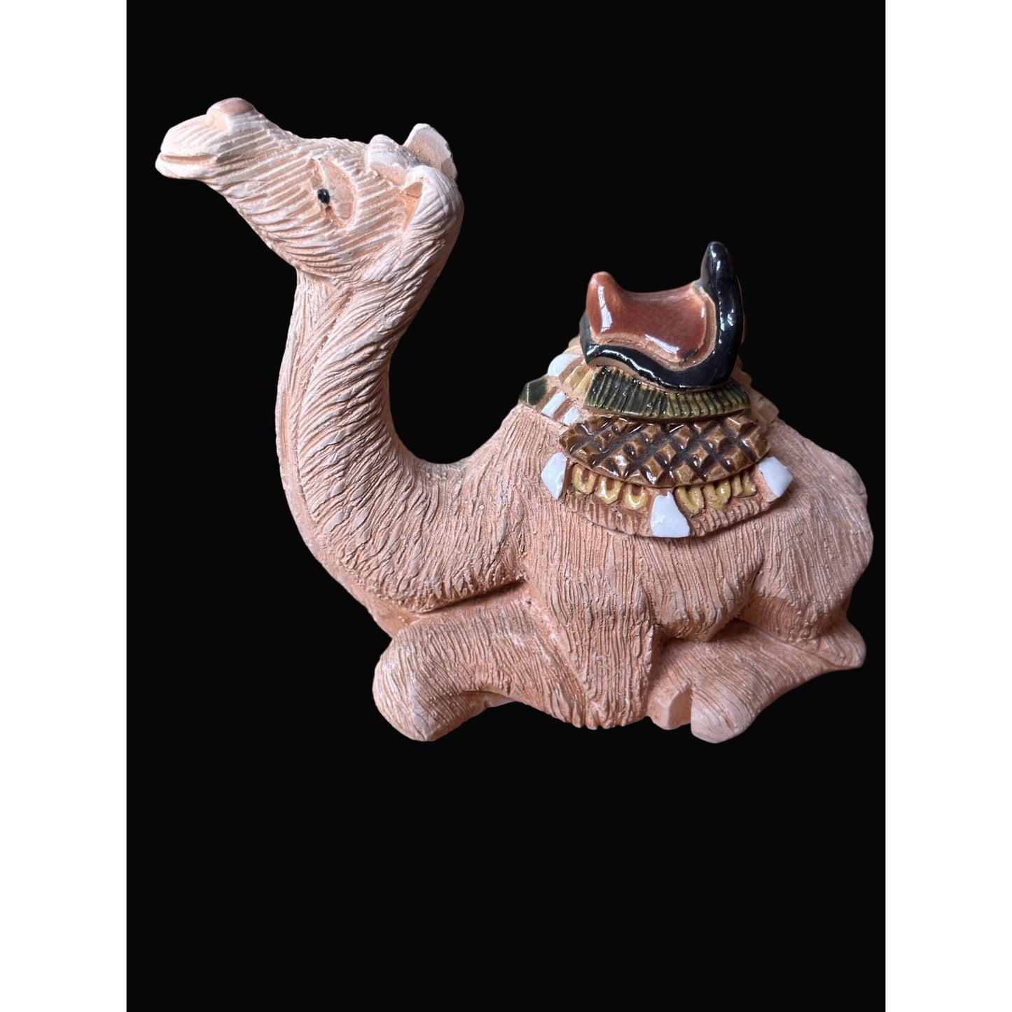 Artesania Rinconada Camel Figurine With Saddle Retired