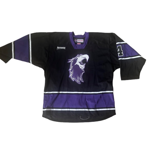 Grand Rapids Griffins CCM Authentic Hockey League Jersey #4 Black & Purple Sz 52