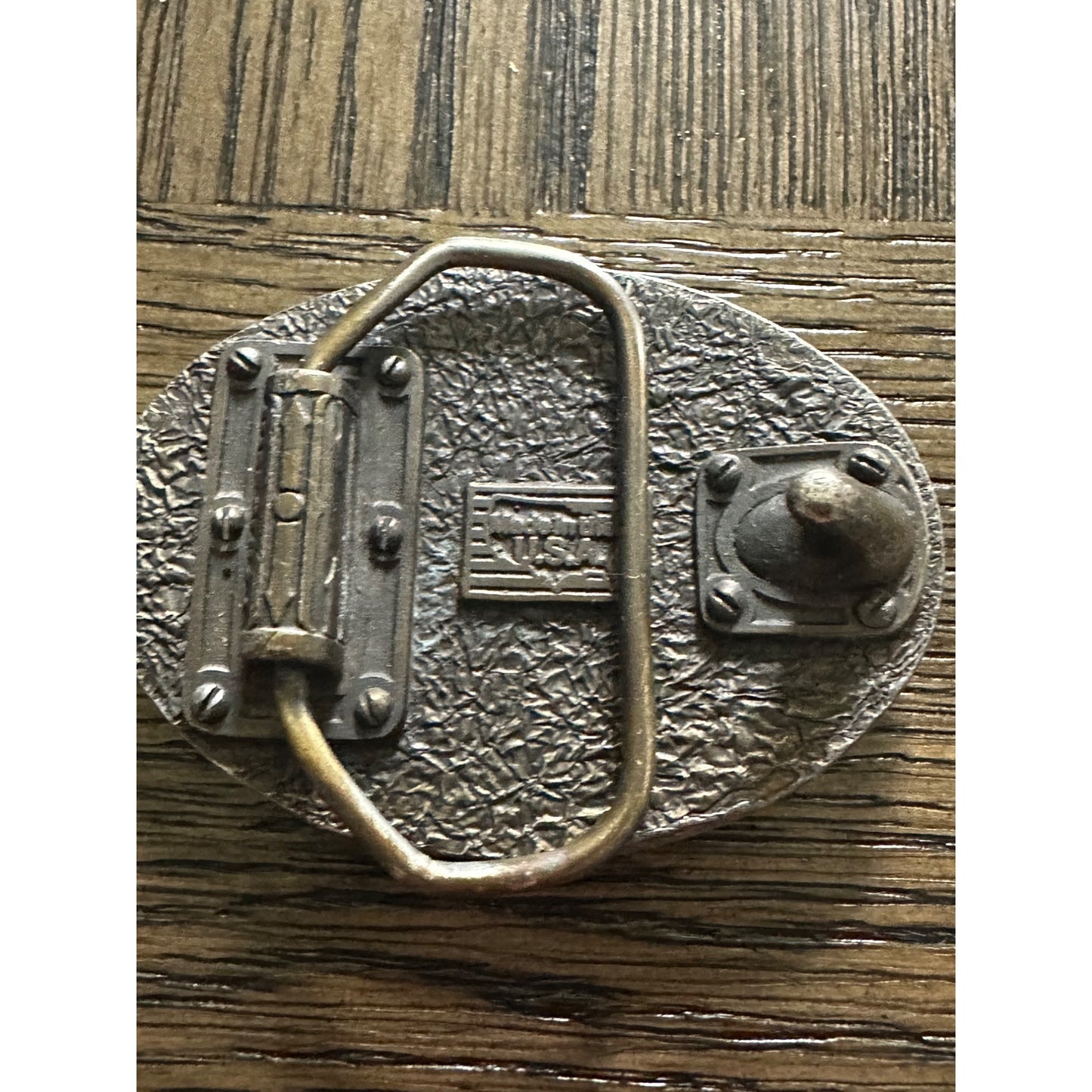 National Rifle Association NRA ILA Brass Belt Buckle USA vintage