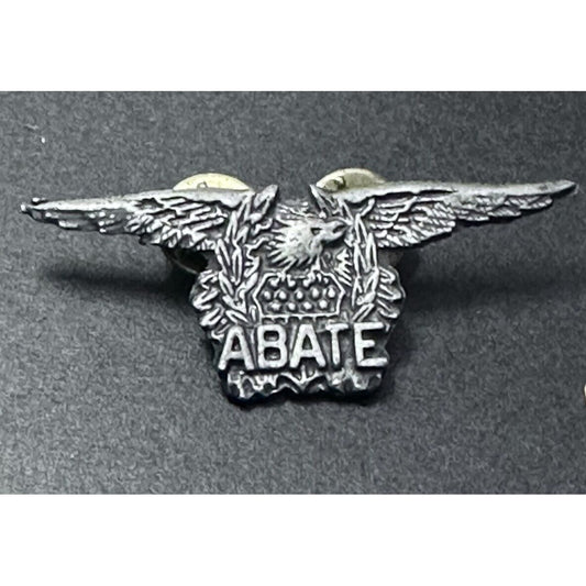 Motorcycle Bike ABATE motorcycle club eagle shield pewter Lapel pin