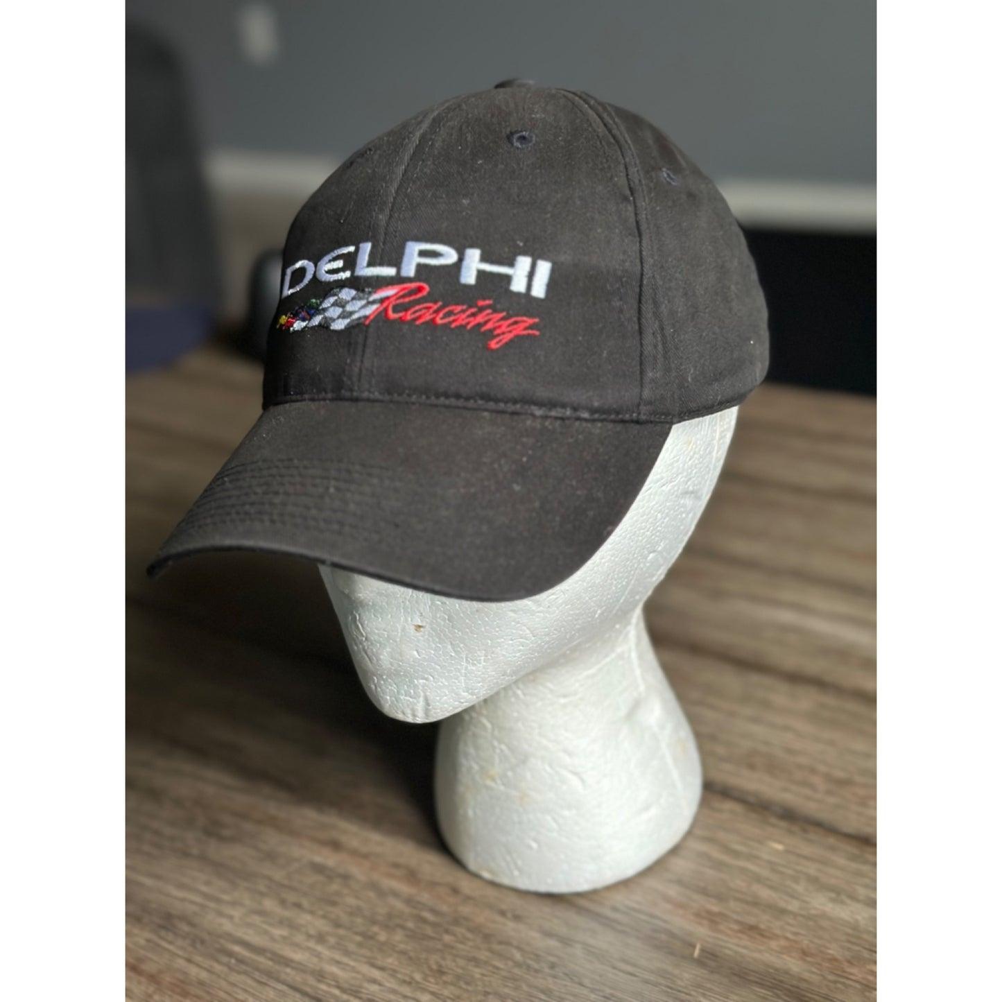 Delphi Racing black Adjustable Cap By Shumsky