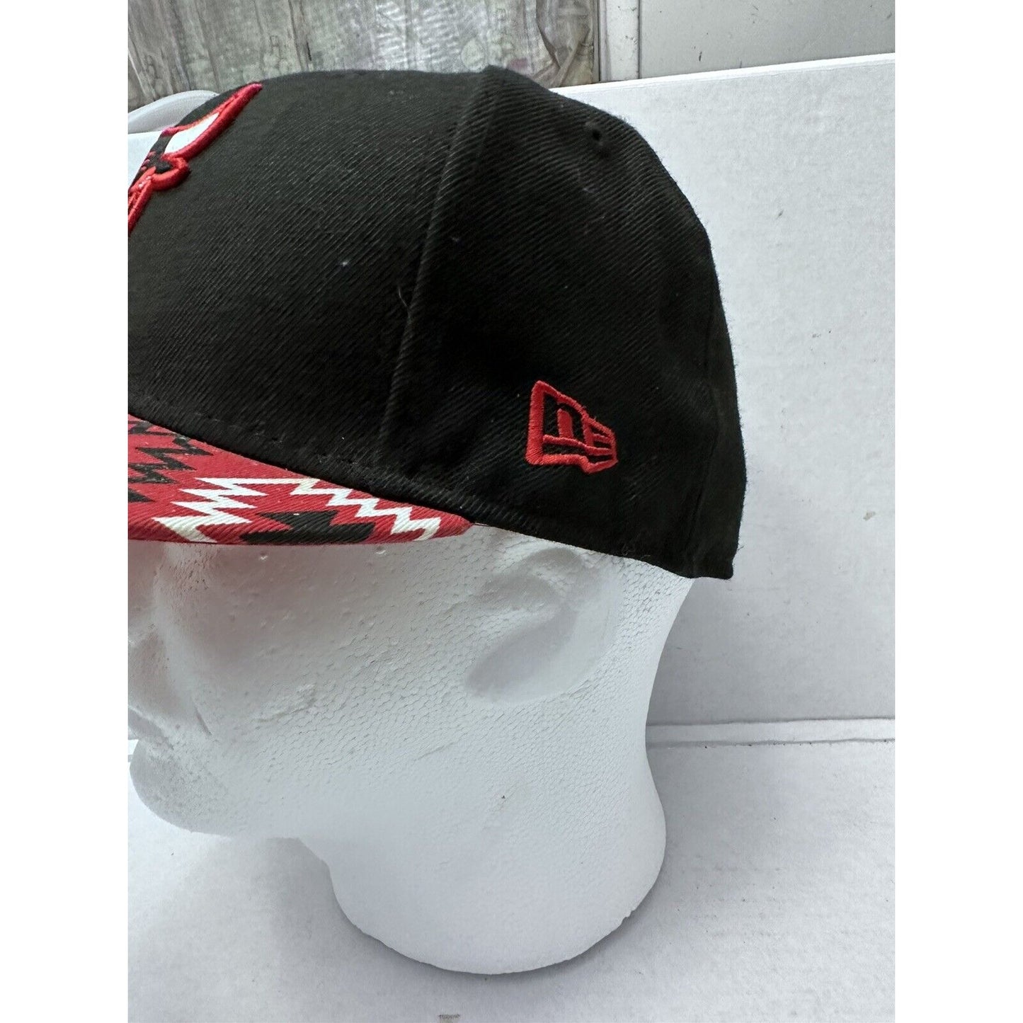 New Era Bandana Brim Hardwood Classics WINDY CITY Hat CHICAGO BULLS 7 3/8 Fit