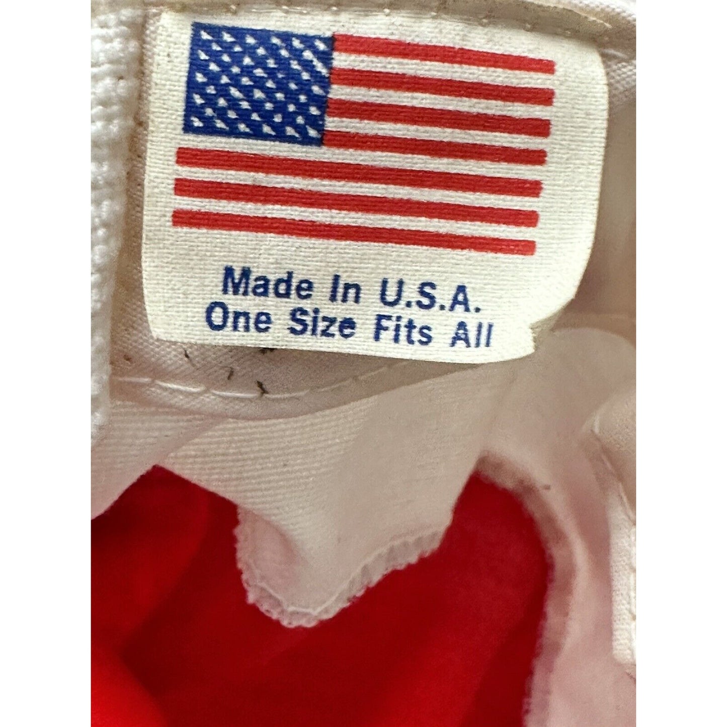 HASTINGS Piston Rings Stretch Fit Painters Hat, Red/White Cap, Made USA