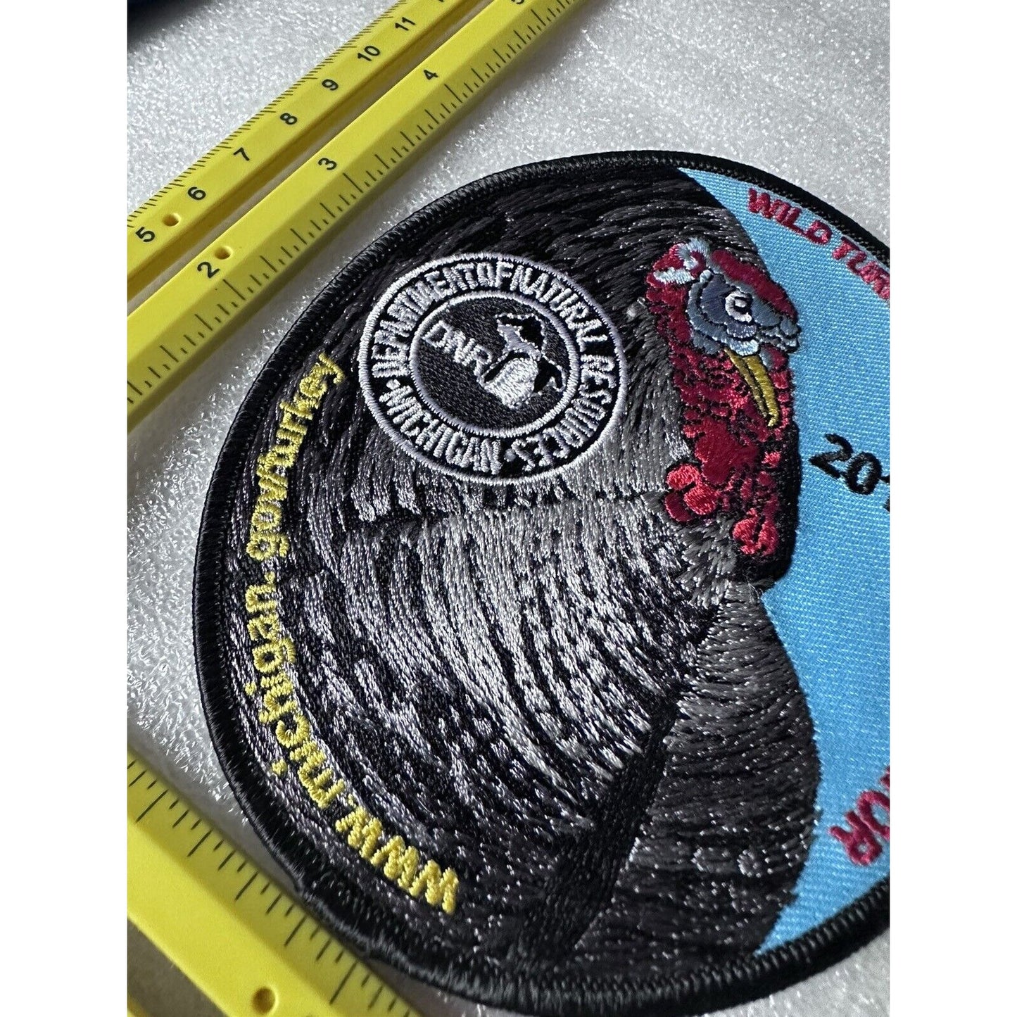 2015  Michigan DNR Wild Turkey Management Cooperation Embroidered Patch