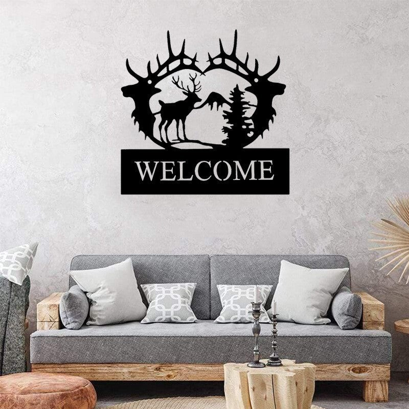 Custom Metal Iron Wall Decor Deer Art Craft