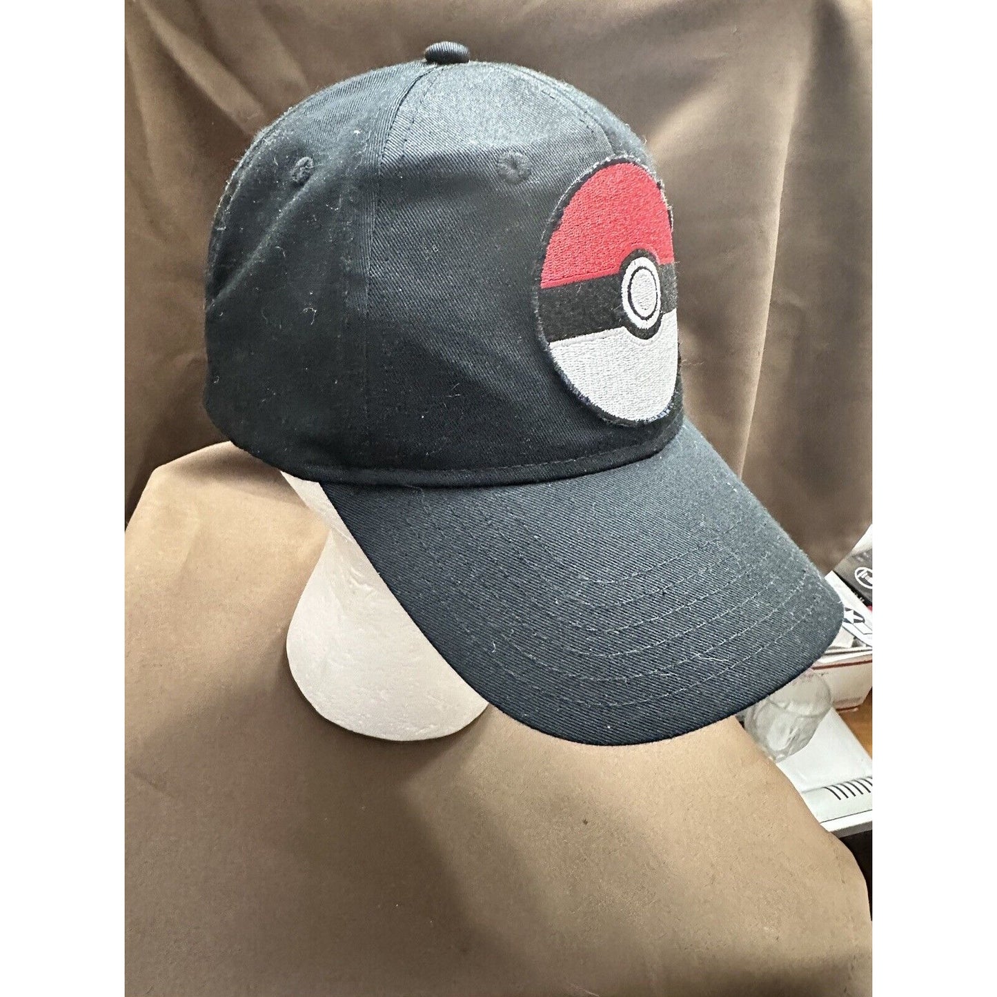 90s Pokemon Ball Embroidered Black SnapBack One Size OTTO  Cap Hat