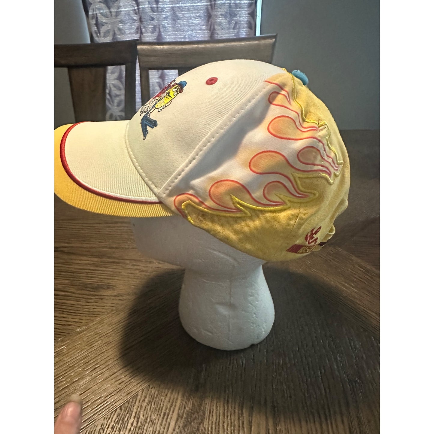 M&M's NASCAR Chase Authentics Hat Adjustable Kyle Busch 2014 Yellow & White embroidered