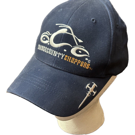 Orange County Choppers motorcycle hat cap Blue Orange Embroidered