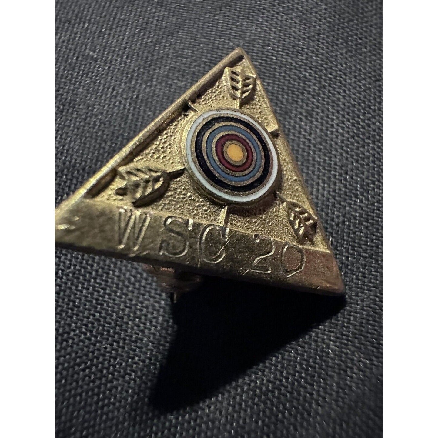 Washtenaw Sportsman club WSC 20 Ypsilanti Michigan Archery Target  Award Pin