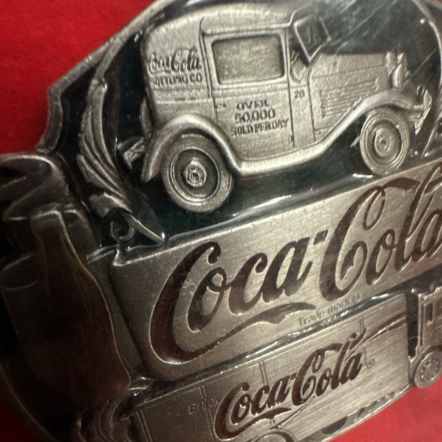 1991 COCA COLA-BIG CABIN BELT BUCKLE-NEW IN BOX.