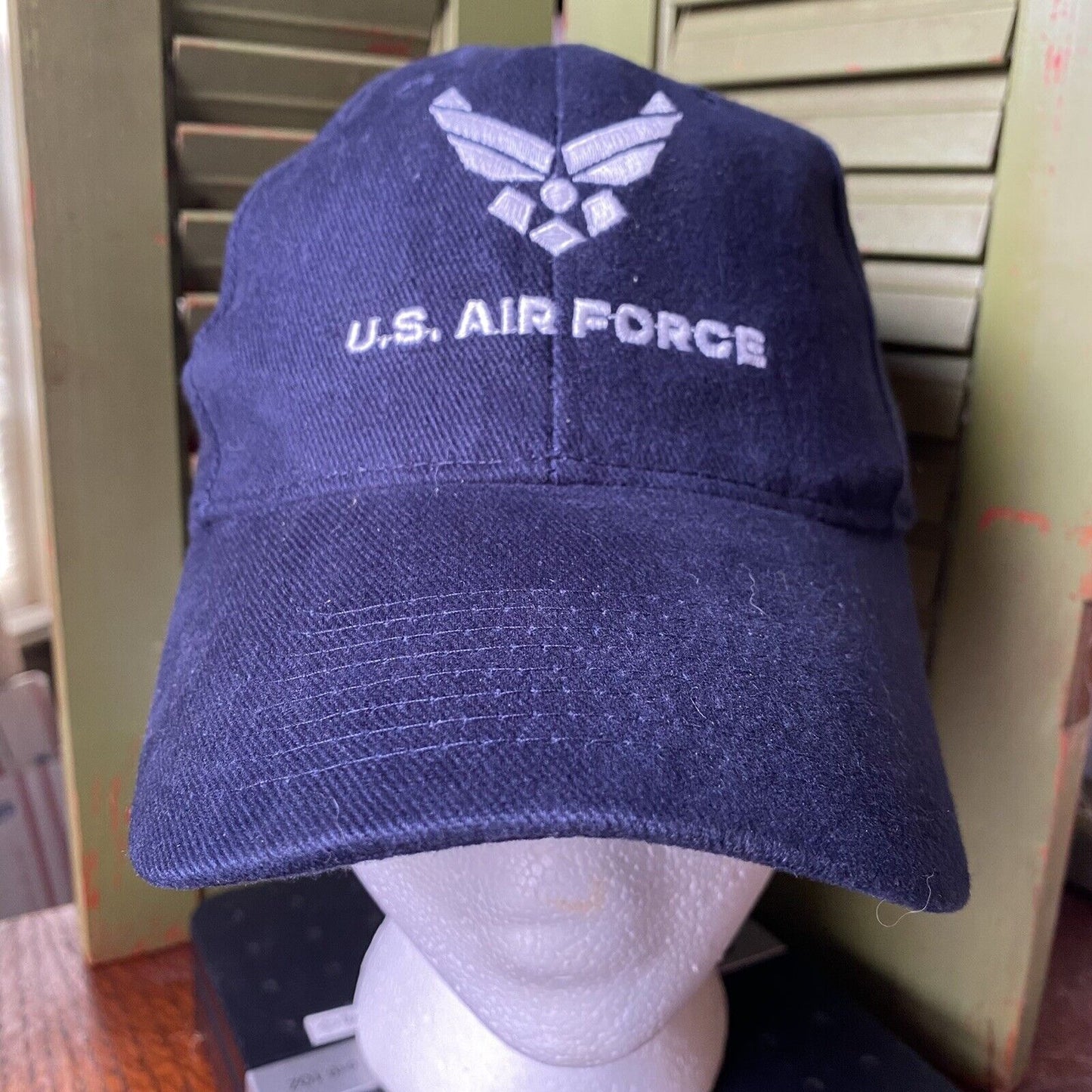 U S Air Force OTTO Embroidered Blue White Adjustable Cap / Hat USAF