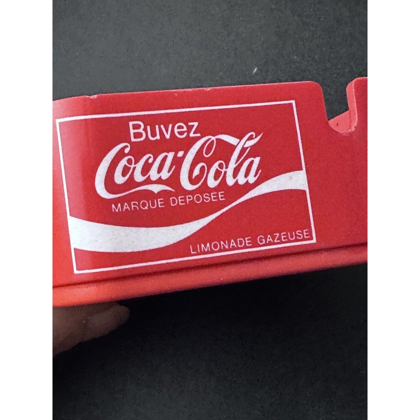 Enjoy coca cola Square ashtray Trink Buvez enjoy International Languages