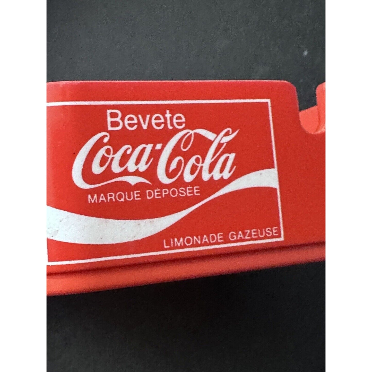 Enjoy coca cola Square ashtray Trink Buvez enjoy International Languages