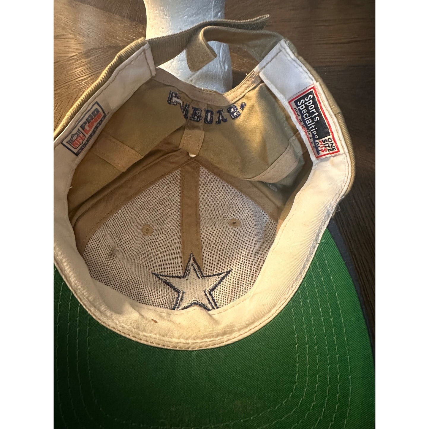 Dallas Cowboys NFL Pro Line Snapback Hat Sports Specialties Tan & Blue