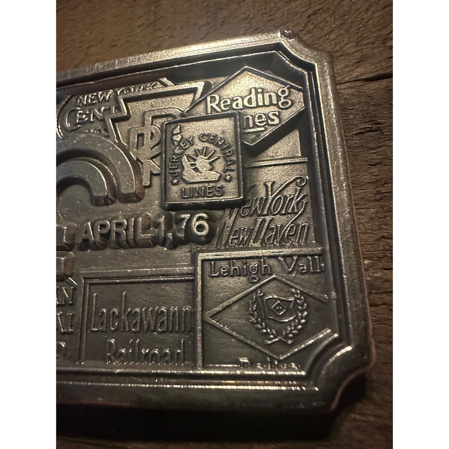 Koleaco Conrail Railroad Commemorative Belt Buckle April 1976