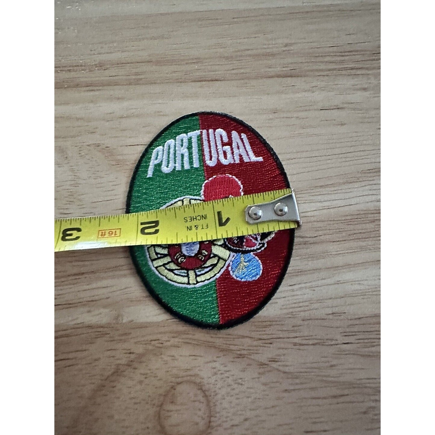 Oval Portugal Embroidered Patch Flag  Crest Colorful