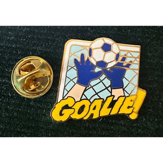 Goalie Soccer Lapel Pin With Clasp