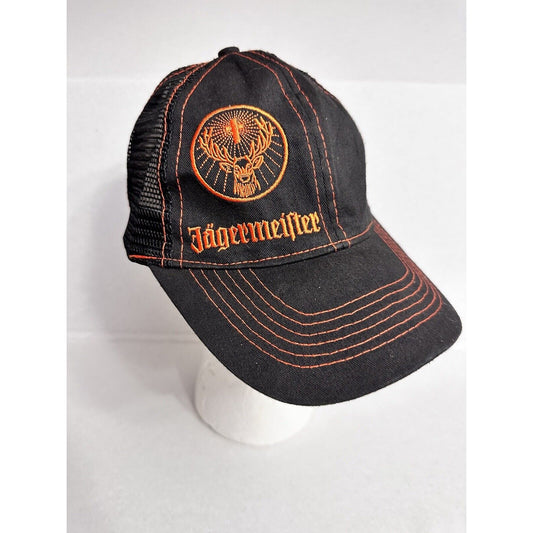 Jagermeister Adjustable Mesh Snapback Embroidered Logo Trucker Baseball Cap Hat