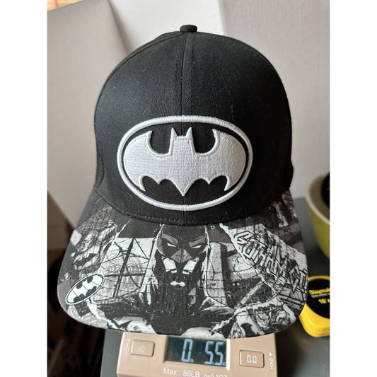 DC Comics Batman Snapback Adjustable Black Hat Graphic Big Logo