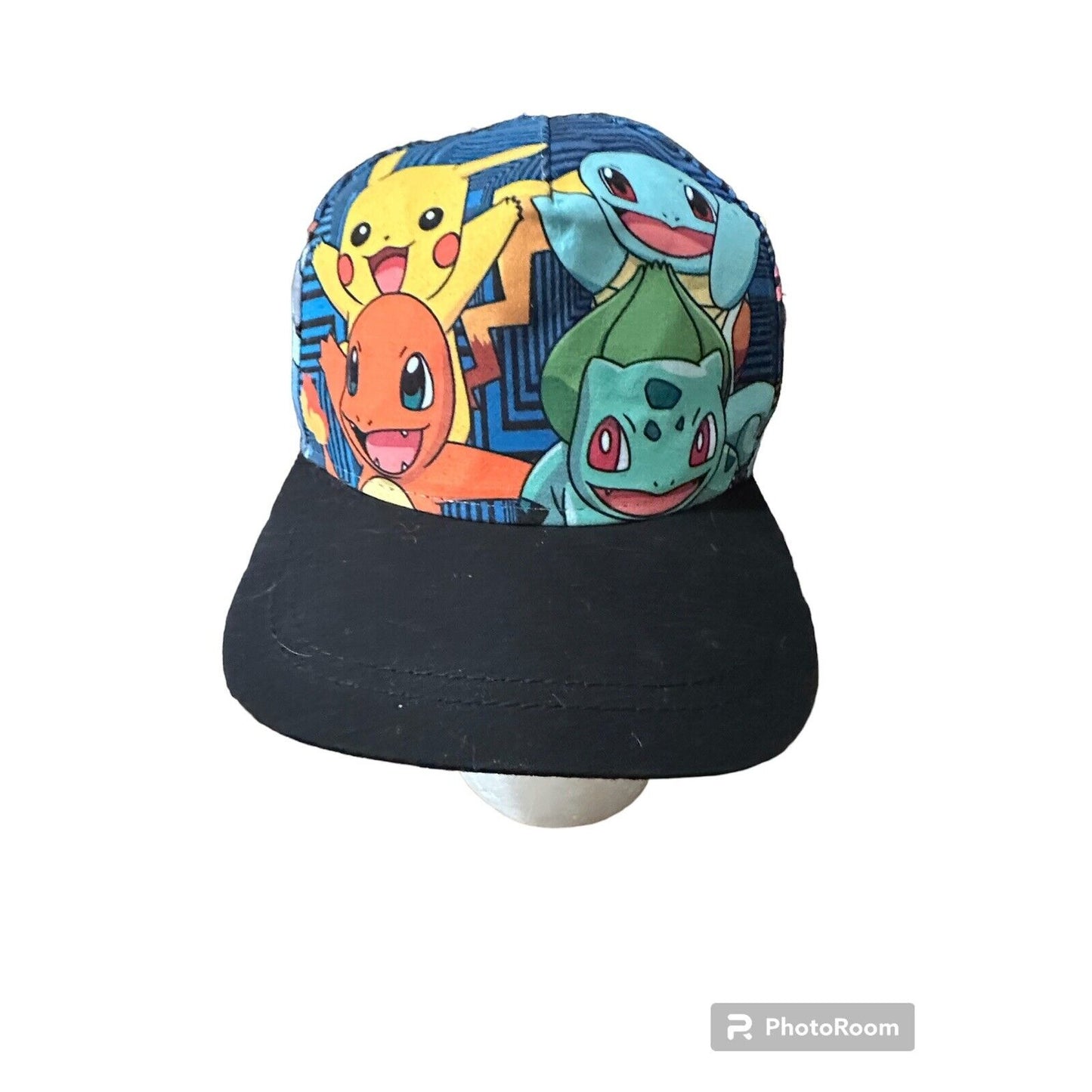 Pokemon All Over Snapback Baseball Cap Hat YOUTH Size Cartoon Charizard Pikachu