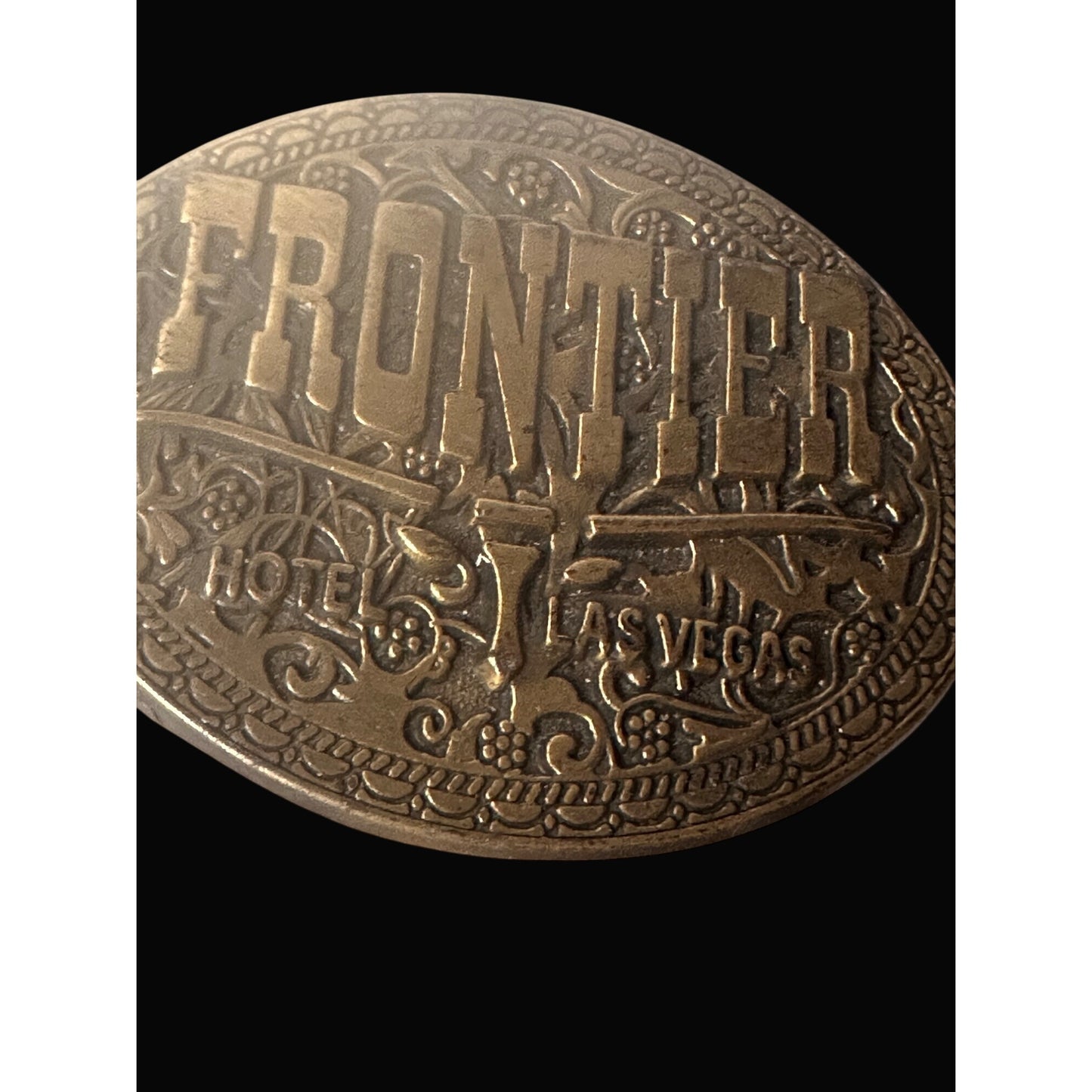 Frontier Hotel Las Vegas Belt Buckle Collectible Western Accessory