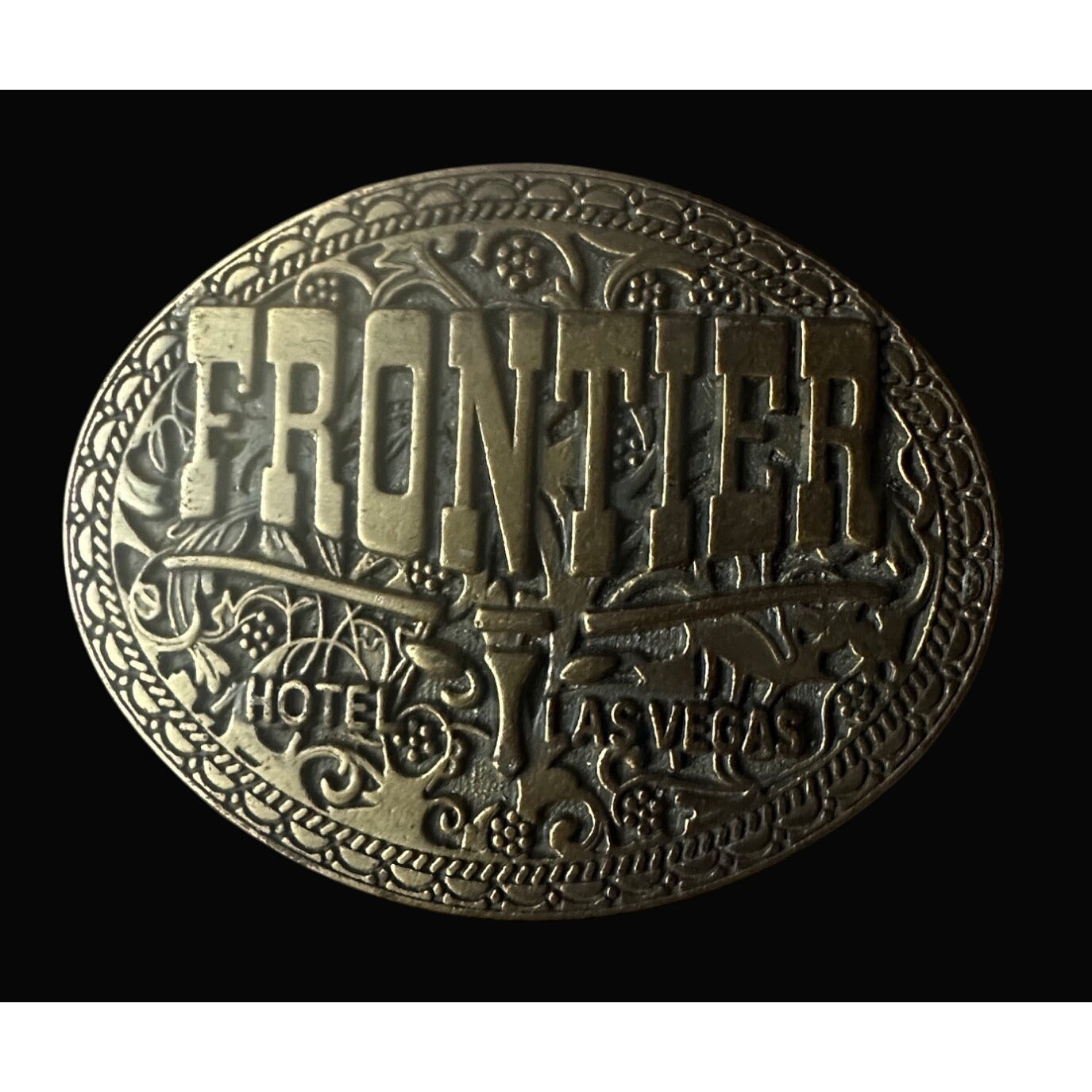 Frontier Hotel Las Vegas Belt Buckle Collectible Western Accessory