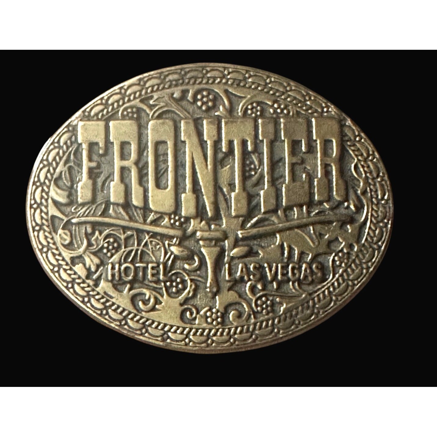 Frontier Hotel Las Vegas Belt Buckle Collectible Western Accessory