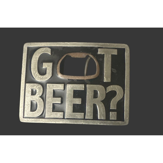 Got Beer? Vintage Bergamot Belt Buckle G259 Made In USA