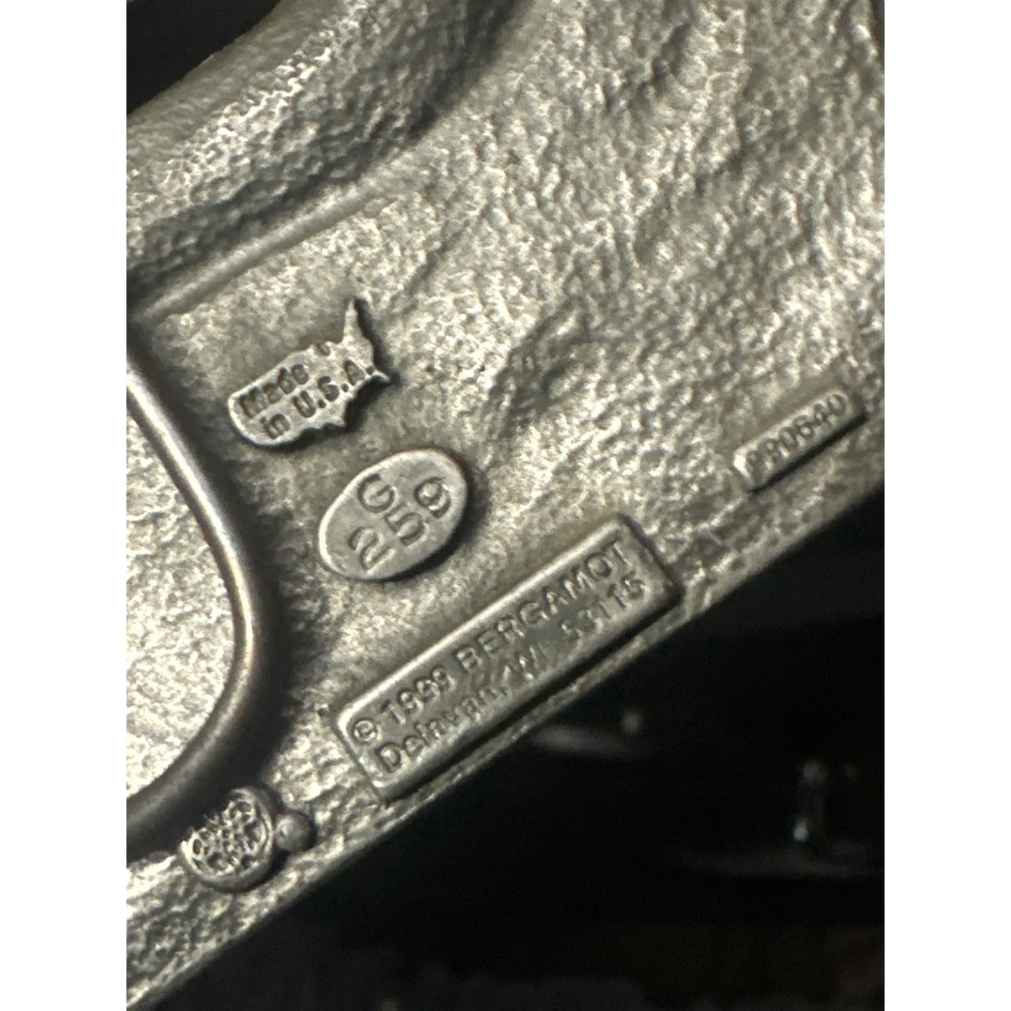 Got Beer? Vintage Bergamot Belt Buckle G259 Made In USA