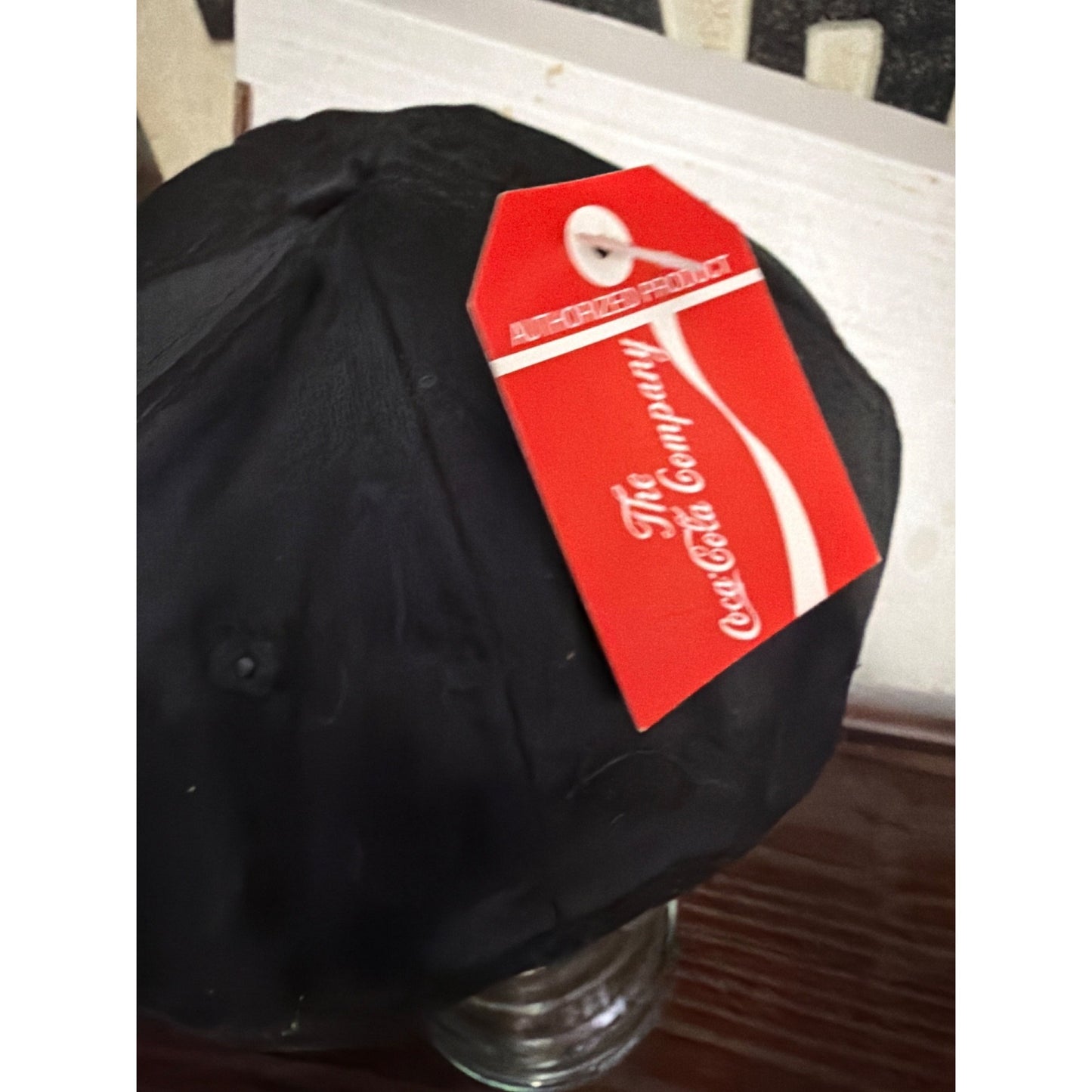 Coca-Cola Black Snapback Hat With Polar Bear Embroidery vtg