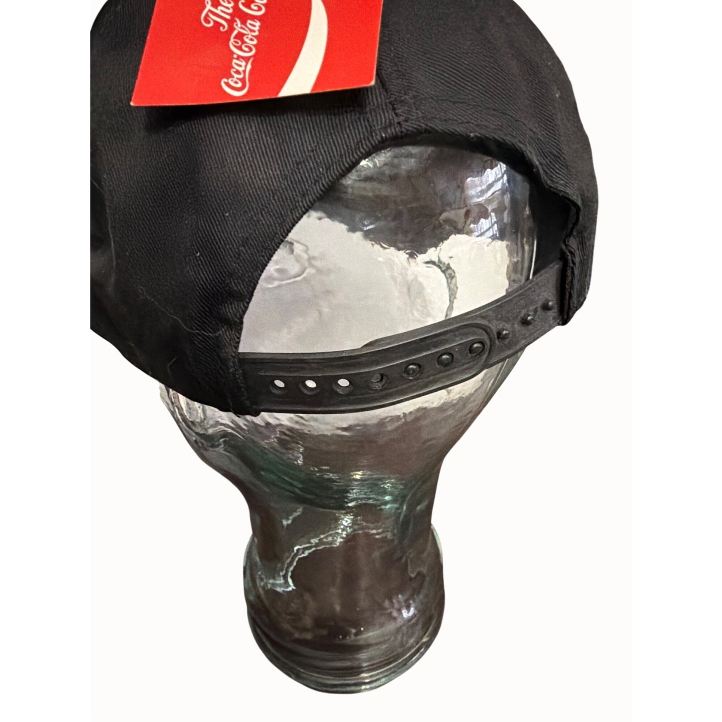 Coca-Cola Black Snapback Hat With Polar Bear Embroidery vtg