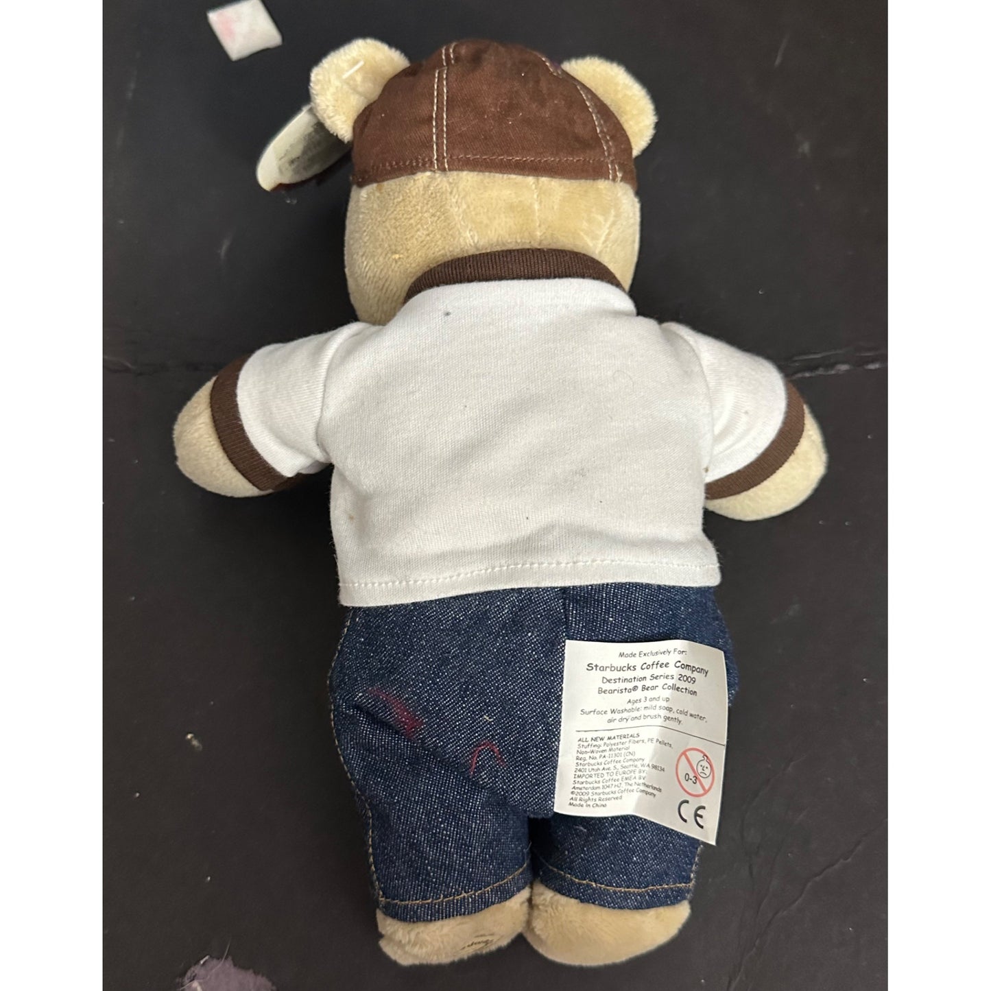 Starbucks Bearista San Diego Teddy Bear Plush 2009 Limited Edition With Outfit & Hat