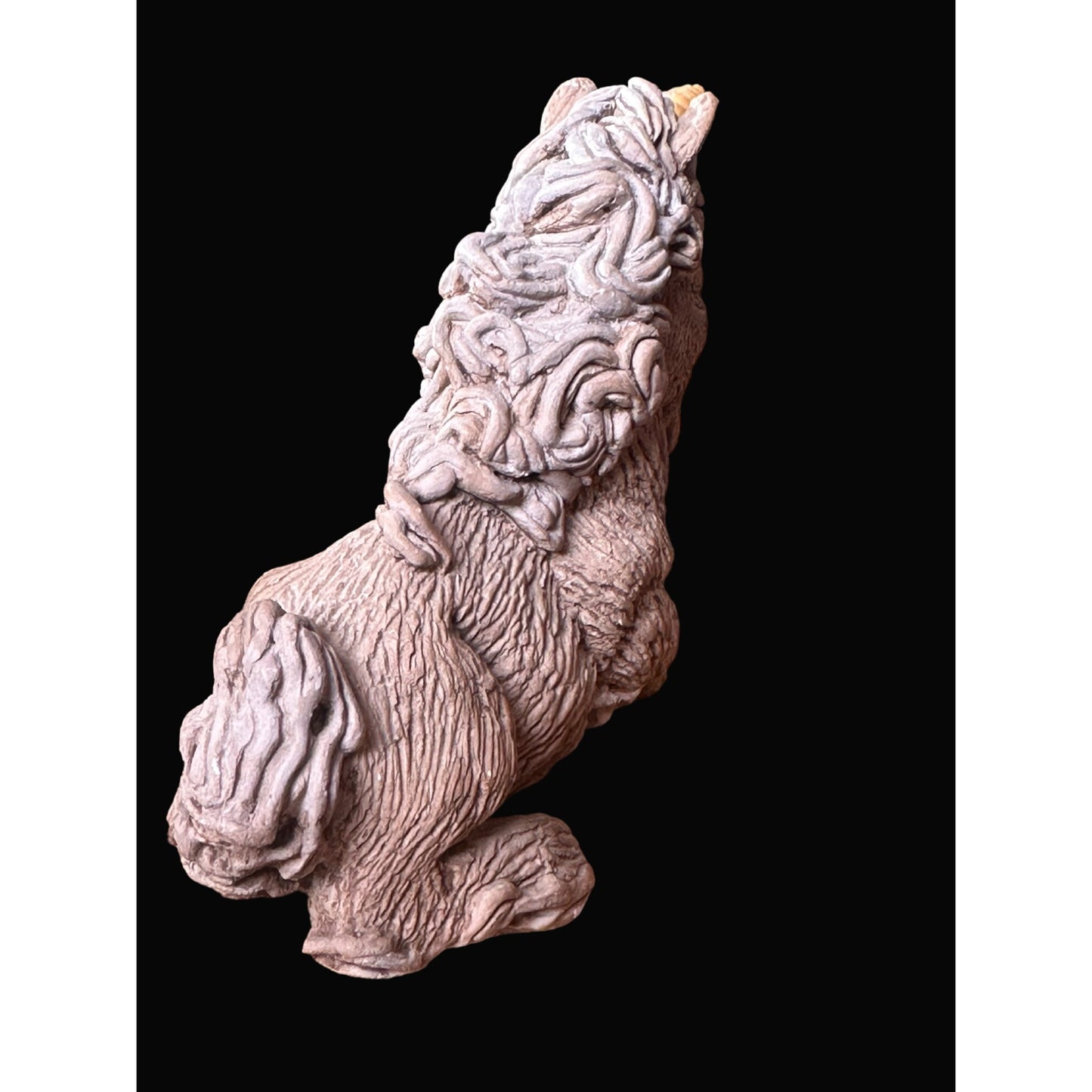 United designs Unicorn Figurine Brown Textured spaghetti mane tail  Ceramic