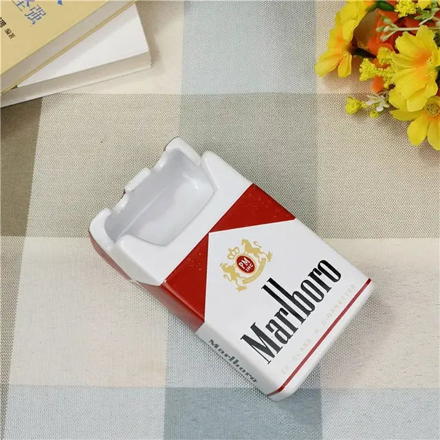 Retro Ceramic Cigarette Case Ashtray