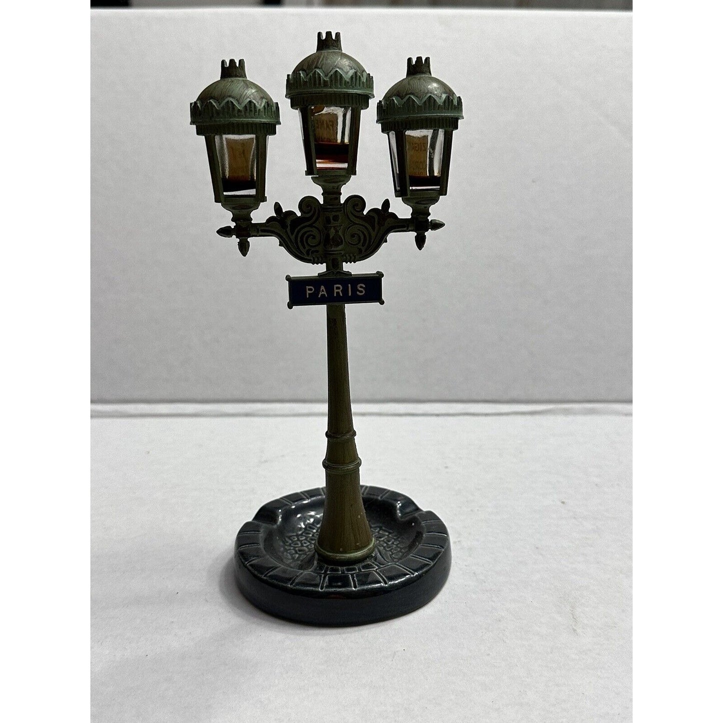 ANTIQUE FRENCH ART-DECO CORDAY PARIS LAMP POST PERFUME BOTTLES HOLDER