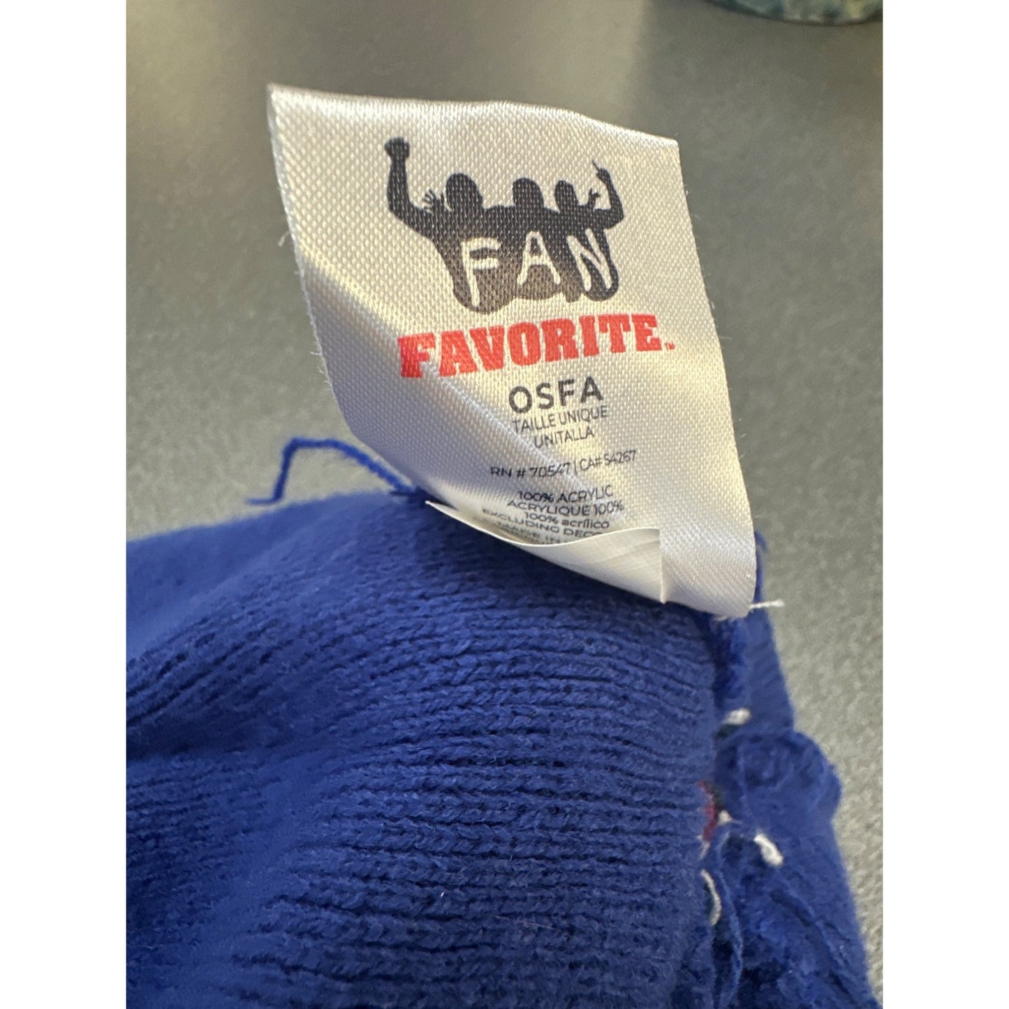 Kansas Jayhawks Fan Favorite OSFA Knit Beanie Hat With Pom