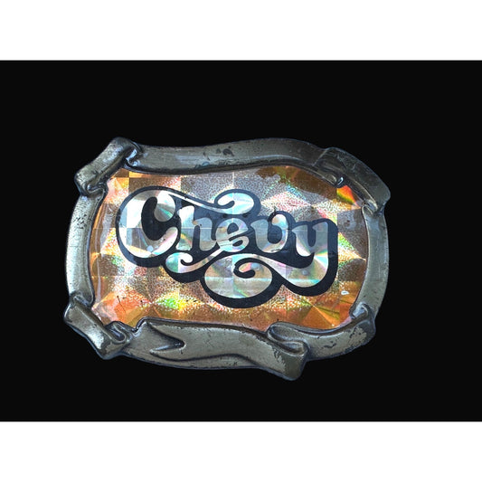 Chevy 1976  Belt Buckle By The Free Spirit Collection With Holographic Design