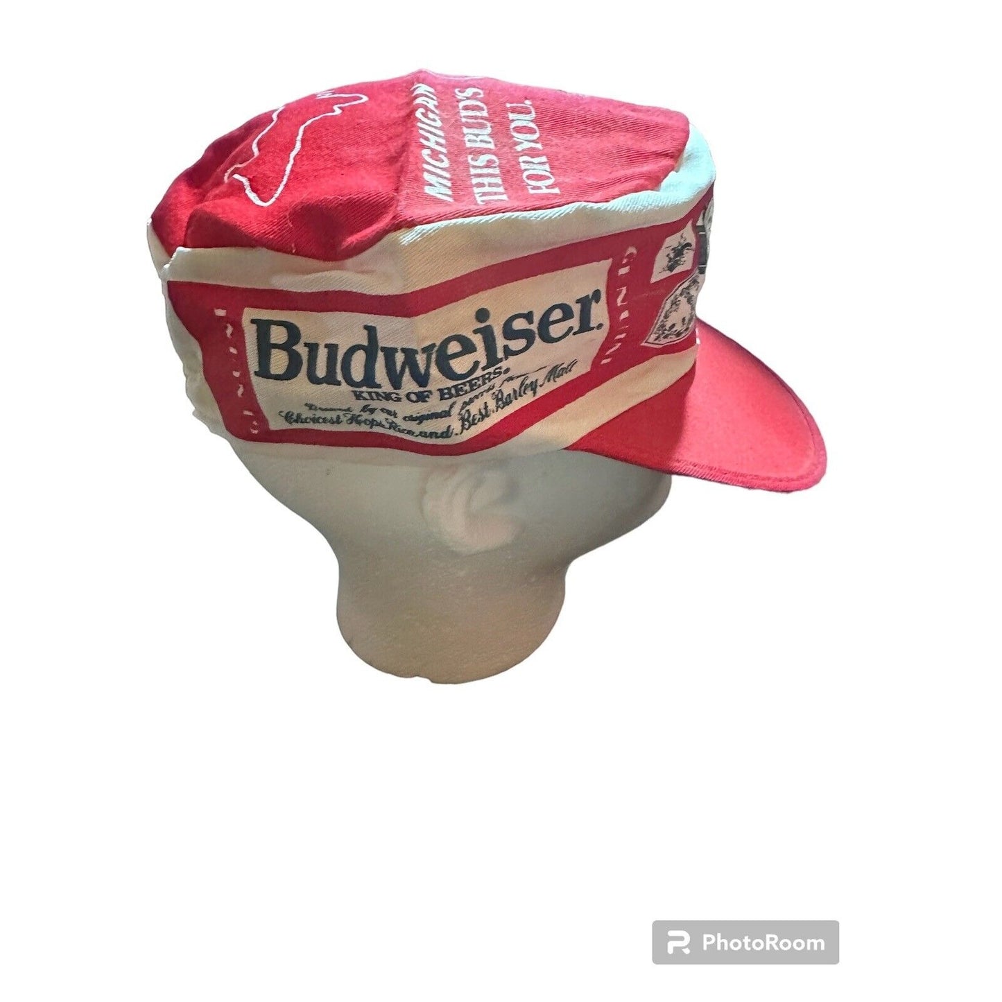 Budweiser Michigan "This Buds For You" Cap King of Beers Painter