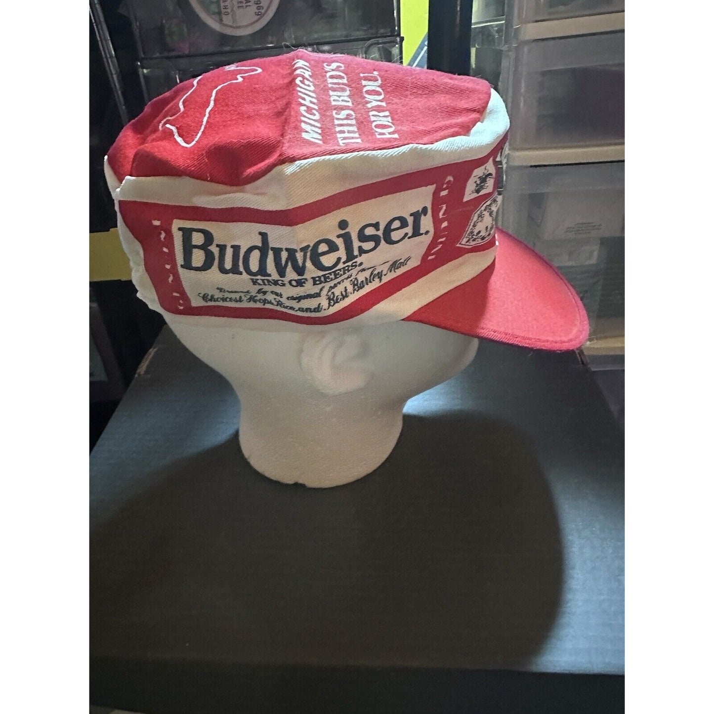 Budweiser Michigan "This Buds For You" Cap King of Beers Painter