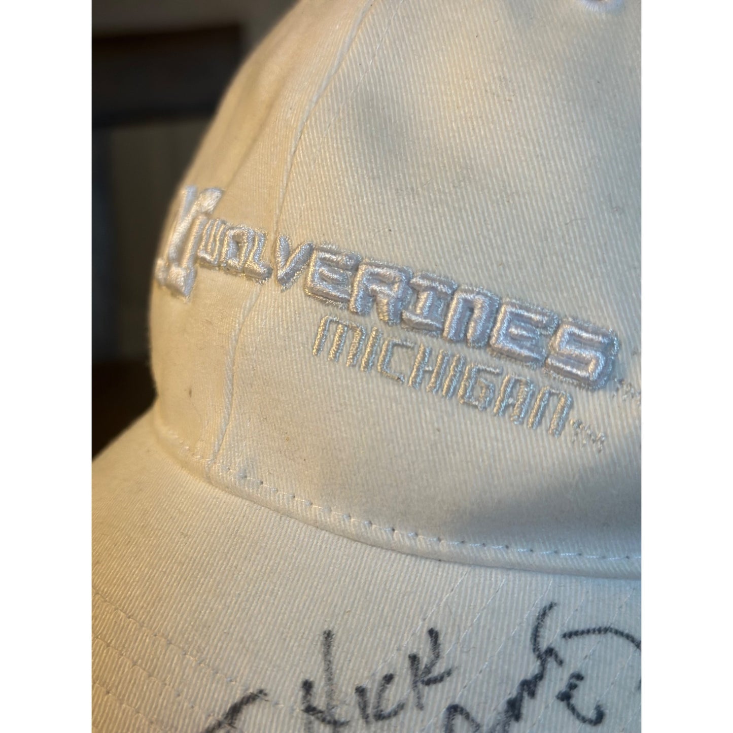 Michigan Wolverines Autographed Cap Signatures Adjustable Strap 2002