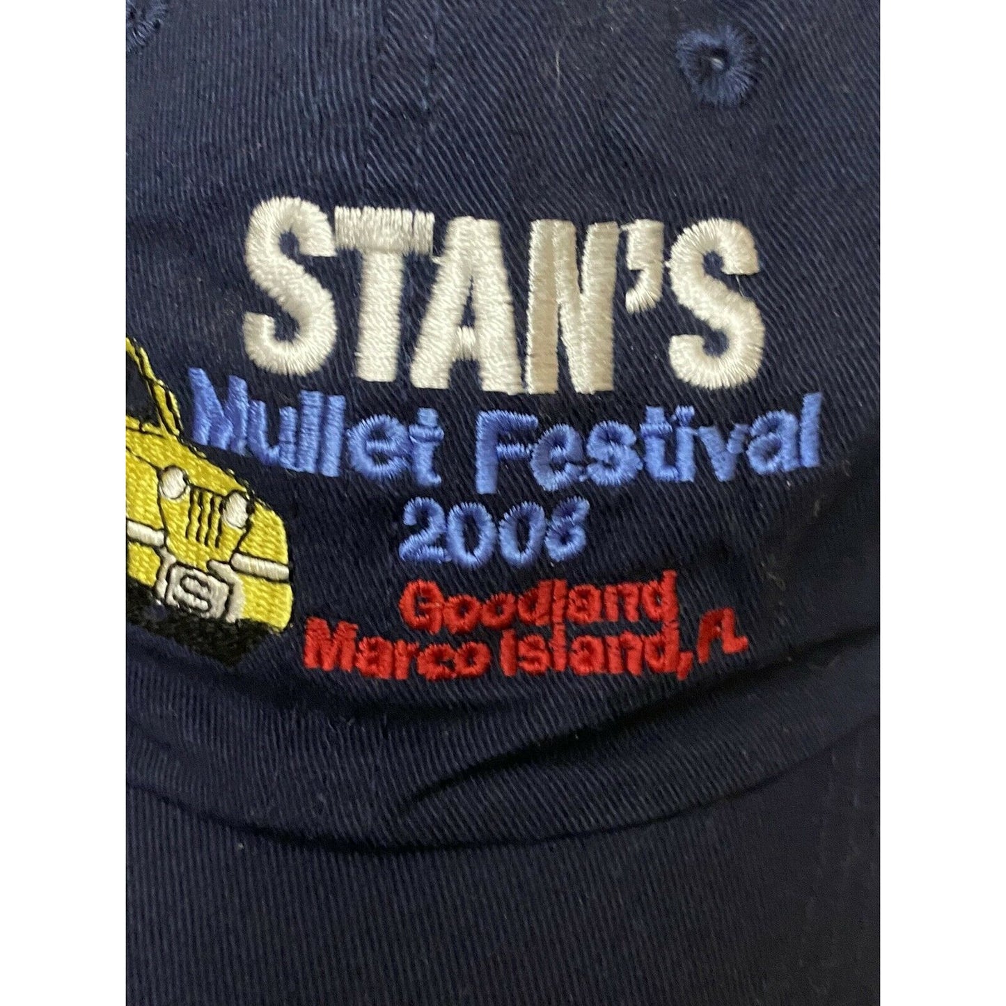 Stan’s Mullet Festival 2008  baseball Hat cap Goodland Florida  Marco Island Fun