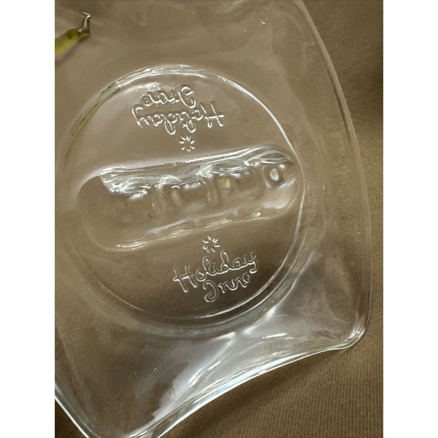 Holiday Inn Clear Embossed Glass Ashtray Collectible Excellent Condition