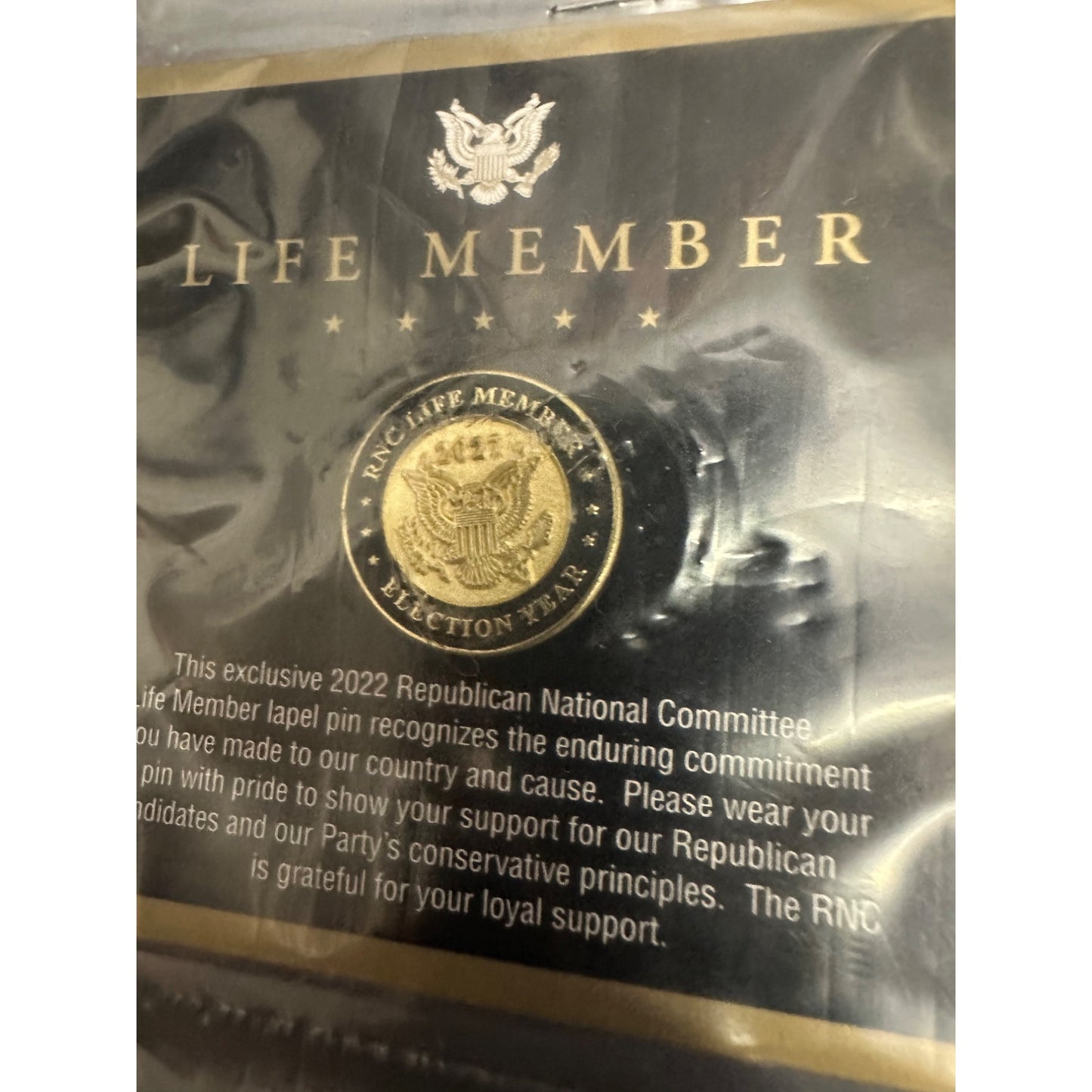 Republican National Committee 2022 Life Member Lapel Pin