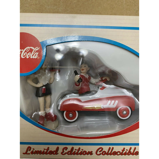 Coca-Cola At The Drive In Limited Edition Collectible NIB Die Cast Pedal Car +