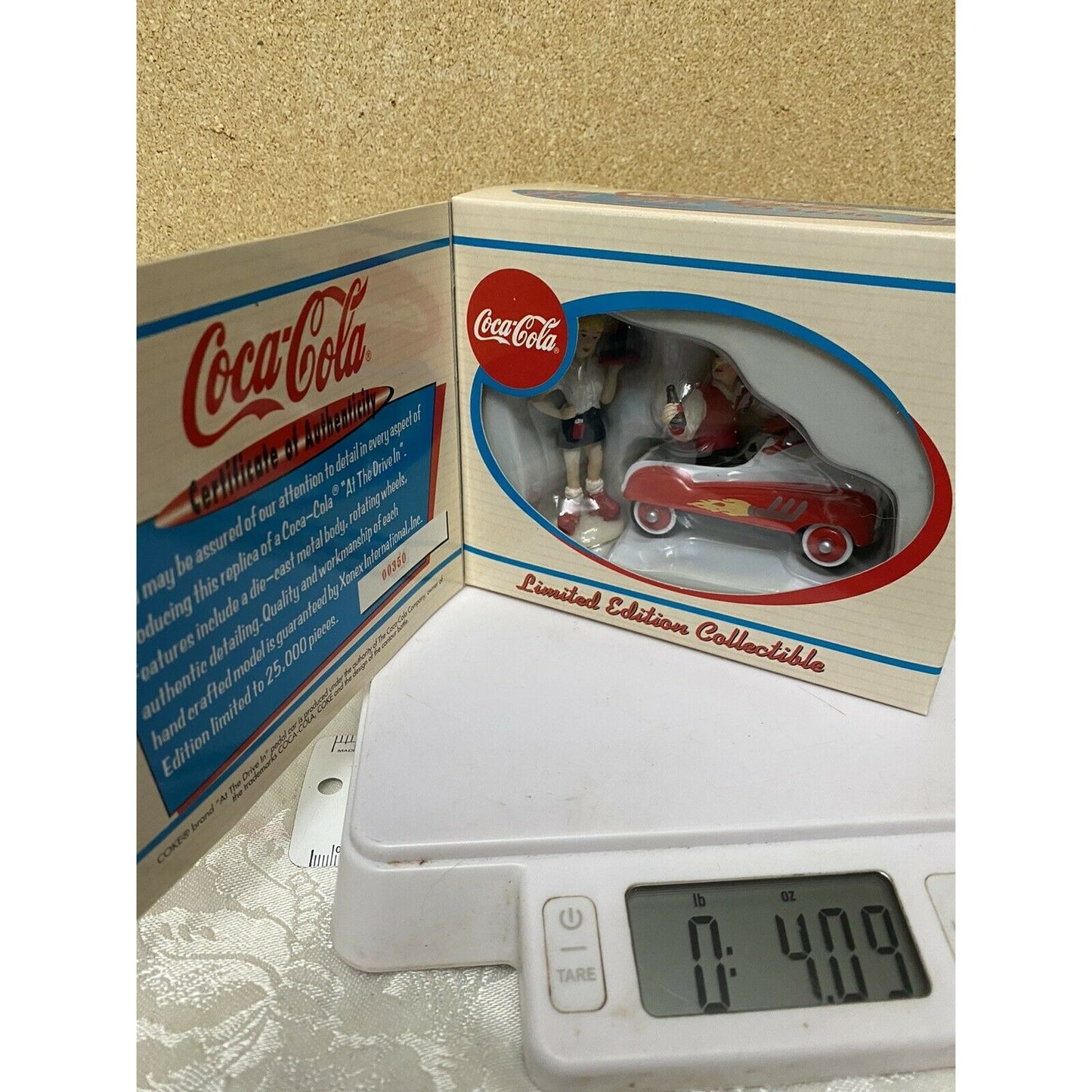 Coca-Cola At The Drive In Limited Edition Collectible NIB Die Cast Pedal Car +